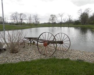 antique wagon wheels