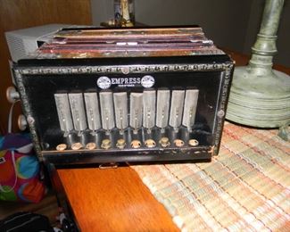 Empress Accordion - Made in Germany Swan Hallmark- missing some keys