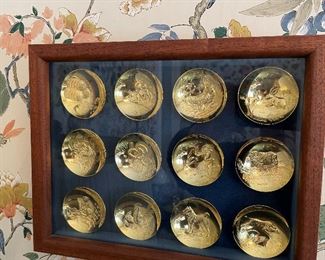 Set of Japanese Zodiac cups