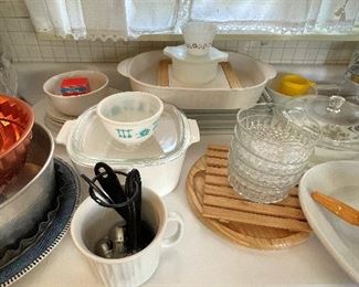 Vintage and newer Corning/Pyrex