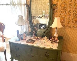 Painted antique dresser