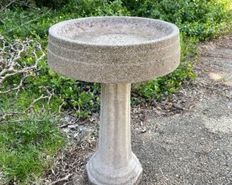 Very nice concrete birdbath