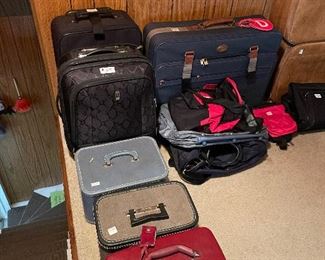 In the attic! Lots of luggage.