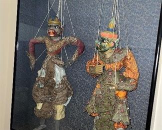 Traditional Burmese Puppet Marionette, Old String Puppets 