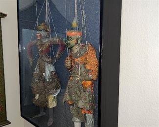 Traditional Burmese Puppet Marionette, Old String Puppets