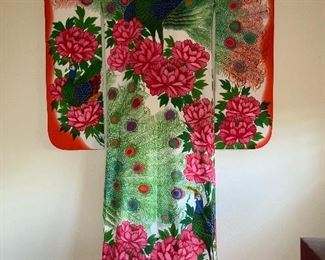 20th century uchikake or silk wedding kimono