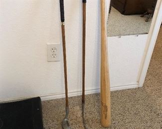 Antique wood shaft clubs 