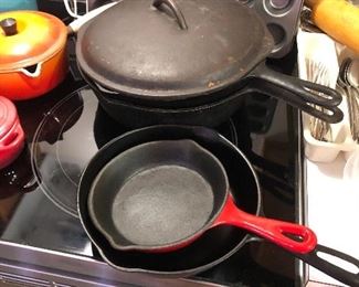 Cast iron pots 