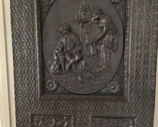 Embossed metal wall decor