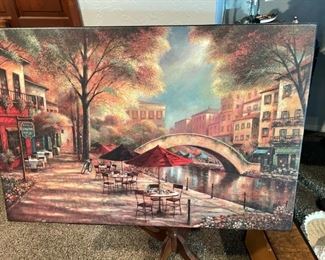 Wall hanging cityscape 