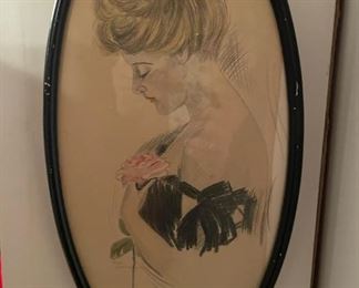 Vintage Portrait Sketch