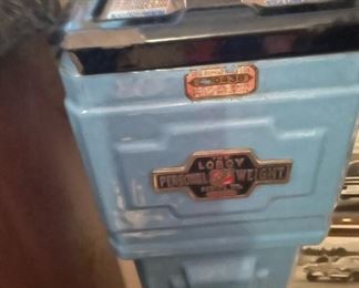 Vintage Penny Scale Loboy Personal Weight Rock-Ola