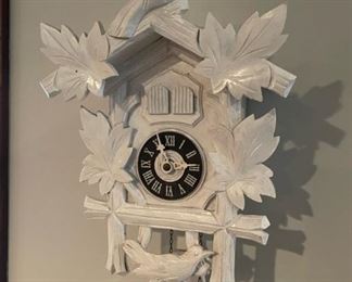 White Cuckoo Clock