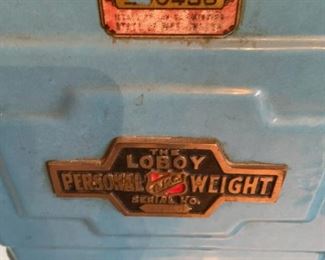 Vintage Penny Scale Loboy Personal Weight Rock-Ola, ROCKOLA ROCK-OLA "LOBOY" PENNY SCALE CIRCA LATE 1930'S