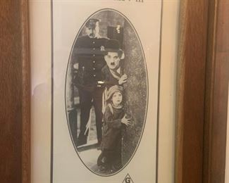 Vintage Charlie Chaplin in The Kid poster