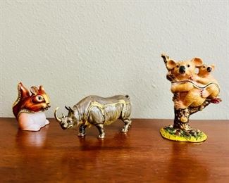 Various animal figurines