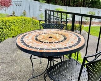 Outdoor bistro table & chairs