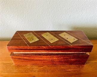 Vintage wooden dominoes