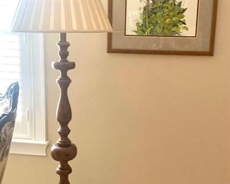 wooden floor lamp