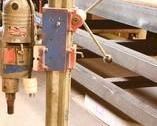 Core Drill with 10 Ft. Tensioning  Bar and 7 Diamond Tipped Bits