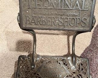Vintage barber shop seat