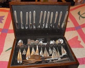 112 piece Sterling Silver flatware by Towle, circa 1948.