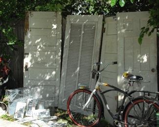 Old wood panel doors