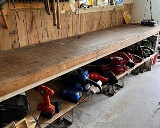 10’ x 2’ x 3” old butcher’s table - would make a wonderful kitchen island or countertop. 