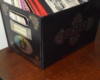 Vintage metal Singer pattern holder