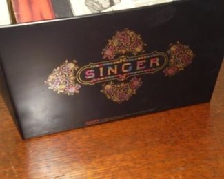 Vintage metal Singer pattern holder