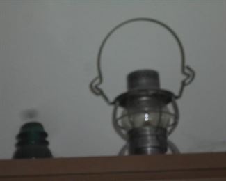 Antique  railroad lantern