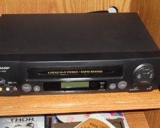 Sharp 4 head hi/fi stereo VHS player