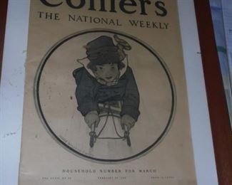 Framed 'Colliers National weekly' magazine Feb. 25, 1905 