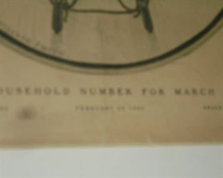 Framed 'Colliers National weekly' magazine Feb. 25, 1905 