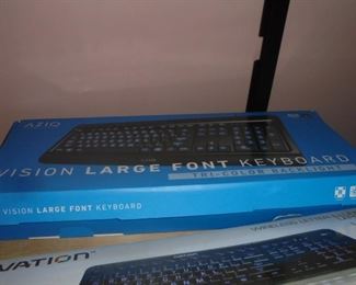 Vision large font keyboard in box