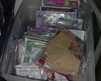 One of many tubs of craft kits
