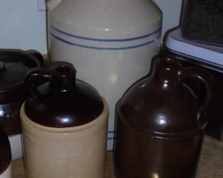 3 crock jugs