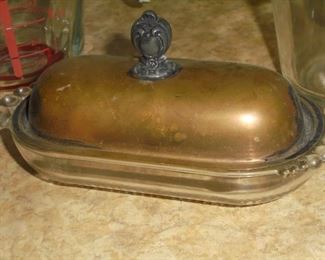 Antique butter dish