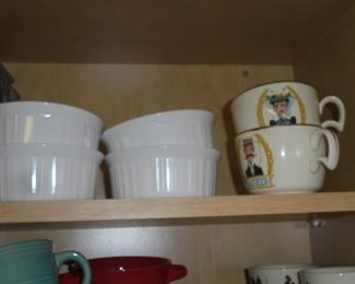 Various mugs