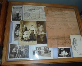 Case w/German pipe/razors/passports for 1930's