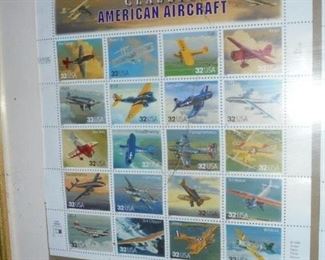 1 sheet 'Classic American Aircraft' US stamps 1996  32 cents
