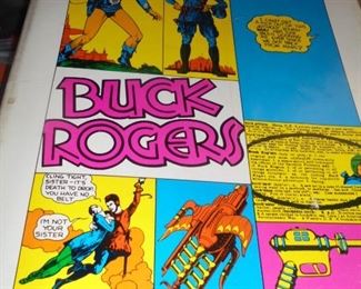 Larger 11x14 hardback book Buck Rogers  1969  (book of comics strips) (same book as previous but larger)