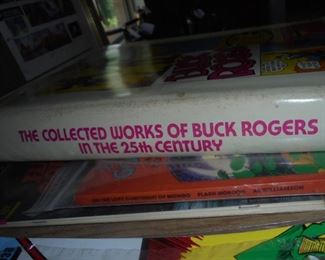 Larger 11x14 hardback book Buck Rogers  1969  (book of comics strips) (same book as previous but larger)