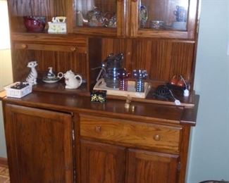 Small (6' tall) wood hutch