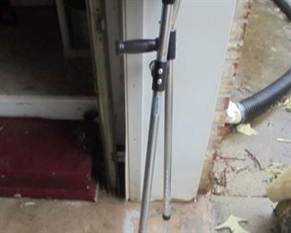 Pair new walking sticks with cuffs