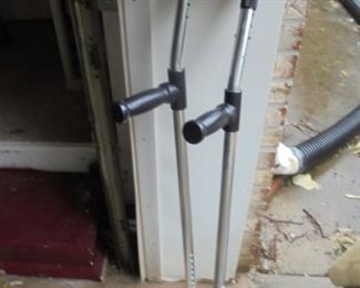 Pair new walking sticks with cuffs