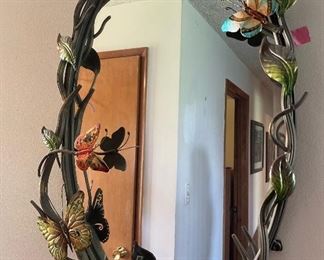 decorative wall mirror, hanging mirror, mounted mirror