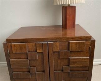 Lane Furniture Brutalist Mosiac Mid-Century Modern Bedroom Set