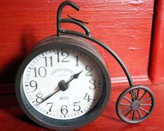 Bicycle Themed Clock Decor, Qty 3