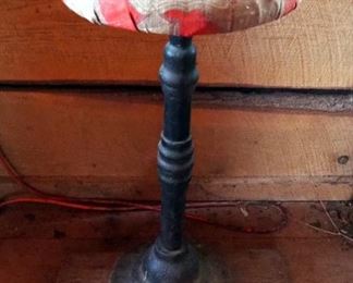 Wood And Cast Iron Swivel Seated Stools, Qty 2